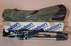 Velbon Field Ace TRIPOD カメラ三脚　中型アルミ製　程度良好　ケース、元箱付