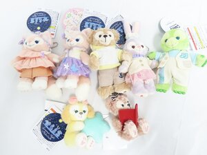 60☆CC☆未使用 ダッフィーフレンズ ステラルー リーナベル オルメル シェリーメイ ぬいぐるみバッジ チャーム☆0116-839A