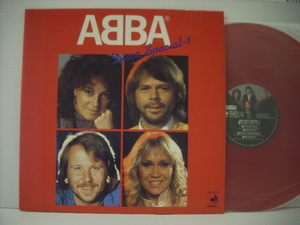 ■レッドカラー盤LP　アバ / ABBA DISCO SPECIAL 1 ヴーレーヴ― 恋のウォータールー マネーマネーマネー 1982年 ◇r40212