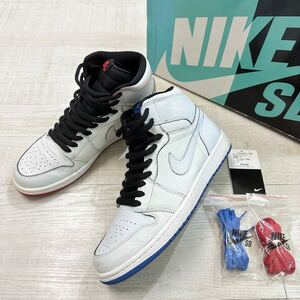 14ss 2014 美品 NIKE JORDAN 1 SB QS 653532 100 ナイキ ジョーダン LANCE MOUNTAIN ランス・マウンテン ホワイト 系 サイズ 28.5cm 611