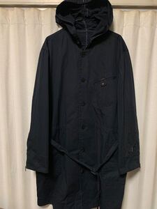 Papas mods coat 希少サイズ50 L パパス モッズコート トレンチ 黒 ブラック