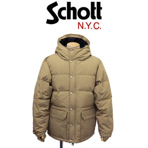 Schott (ショット) 2253002 CLASSIC HOODED DOWN JKT クラシック フード ダウンジャケット 406TAN XL