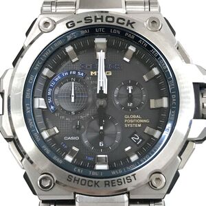 美品 CASIO カシオ G-SHOCK ジーショック MT-G 腕時計 MTG-G1000D-1A2 GPS ハイブリッド 電波ソーラー タフソーラー カレンダー ブルー