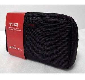 即決 TUMI × DELTA デルタ アメニティ ポーチ ブラック 未使用 非売品 トゥミ バッグ ポーチ DELTA デルタ 航空