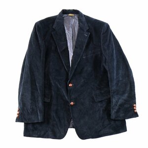 USA製 Brooks Brothers ブルックスブラザーズ コーデュロイ テーラードジャケット アメカジ ダークネイビー (メンズ 46R) 中古 古着 N9612