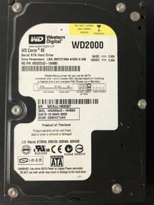 【送料無料】 WD2000JD - 19HBB0 【Western Digital】 【200GB】 【3.5インチHDD】 【SATA】