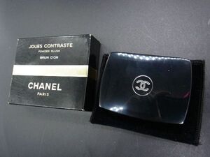 ■美品■ CHANEL シャネル JOVES CONTRASTE POWDER BLUSH チークカラー BRUN D’OR ブロンズ系 DE1631