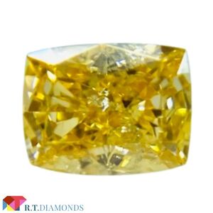 FANCY INTENSE ORANGY YELLOW 0.141ct X/RT2455/CGL