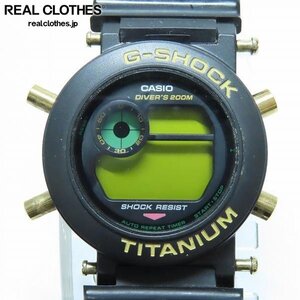 【ジャンク/動作未確認】G-SHOCK/Gショック FROGMAN/フロッグマン 7周年記念 スクリューバック DW-8201NT-1JR /000