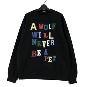 UNDERCOVER アンダーカバー 23AW SWEAT A WOLF WILL NEVER BE A PET スウェット 4 ブラック