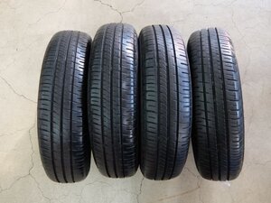 △残溝充分！ダンロップ EC204 145/80R13　モコ　キャロル　フレアワゴン　プレオ　アルト　スペーシア　ワゴンR　タント　ミラ　ムーヴ