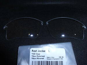 処分価格！★オークリー ファストジャケットXL用 カスタムレンズ HD CLEAR 新品 Oakley Fast Jacket XL