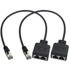 Duttek RJ45 LAN コネクタ、RJ45スプリッターイーサネット