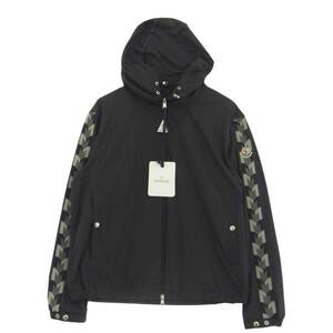 MONCLER モンクレール MOYSE フーデッド ブルゾン ジャケット ブラック系 2【新古品】【未使用】【中古】