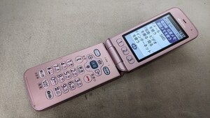 H5169 docomo SIMフリー らくらくホン F-01M FUJITSU 4Gガラホ 簡易動作確認＆簡易清掃＆初期化OK 判定○ WebにてSIMロック解除手続受付済