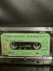 CD付 CASSETTE TAPE 中西俊夫 TOSHIO NAKANISHI HOME WORK 藤原ヒロシ★MURO KIYO KOCO