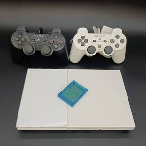 【極美品】動作確認済 PlayStation2 本体 SCPH-90000 ホワイト PS2 SONY コントローラー・メモリーカード付