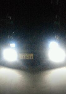 H8　LED　2個　ホワイト　ワゴンR RR (MH21S)　前期　にて使用　80Wクラス