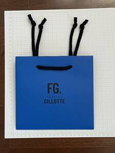 ☆ショップバック 紙袋 FG. FABRICE GILLOTTE 青色☆新品