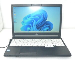 Windows11 富士通 LIFEBOOK A748/TX Core i3-8130U 2.2GHz メモリ 8GB HDD 500GB(SATA) 15.6インチ(1366×768) キー欠品あり