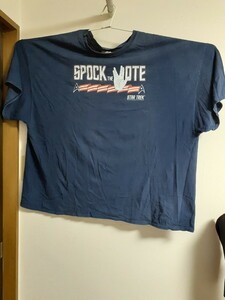 スタートレック スポック ザ ボート Tシャツ 古着 5ＸＬ 大きいサイズ Star Trek Spock The Vote