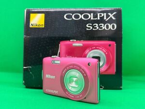 安A237 Nikon COOLPIX S3300 ピンク コンパクトデジタルカメラ デジタルカメラ ニコン クールピクス