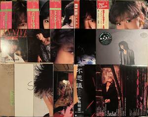 中森明菜 LP レコード 15枚 美品 歌姫 メモワール ベスト Cross My Palm バリエーション カレンダー ポートレート スローモーション 中古