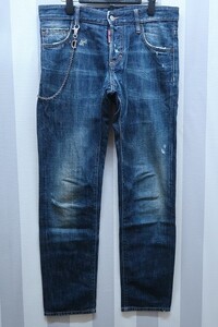 ab0841/DSQUARED2ウォレットチェーン付デニムパンツ ディースクエアード 