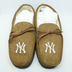 【新品 未使用】New York Yankees モカシン NY ヤンキース ボア foco M 約28cm