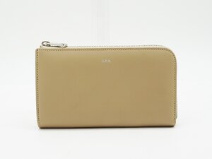 ◇【A.P.C. アーペーセー】L字ファスナー長財布 ベージュ