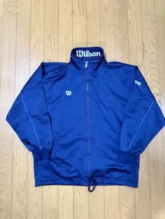 【美品】Wilson ジャージジャケット KIDS M ブルー