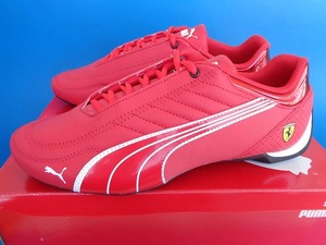 13876■新品 箱付 PUMA FERRARI FUTURE CAT プーマ フェラーリ フューチャー キャット カート 赤 27.5 306459-03 ドライビングシューズ