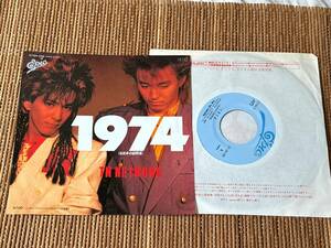 超音波洗浄済 TM NETWORK/1974 中古EP シングルアナログレコード 7inch 7インチ 07 5h-208 小室哲哉 宇都宮隆 木根尚登 TMN Vinyl