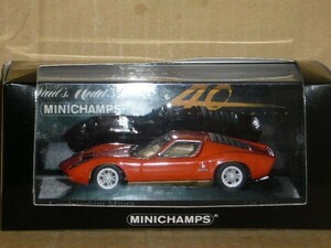1/43 MINICHAMPS Lamborghini Miura 1966 オレンジ