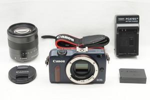 【適格請求書発行】Canon キヤノン EOS M2 ボディ + EF-M 18-55mm IS STM レンズキット ミラーレス一眼 ブルー【アルプスカメラ】240503k
