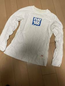 中古ジャンク メンズ男性 快晴堂謹製 FIAT500 長袖Tシャツ Sサイズ migliorata l