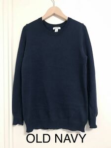 GAP オールドネイビー　OLD NAVY クルーネックセーター　クルーネックセーター　ラウンドネック　ネイビー ニットセーター S 140126