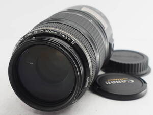 ★特上品★ キヤノン CANON EF 75-300ｍｍ Ｆ4-5.6 IS USM ★前後キャップ付き ＃A1599