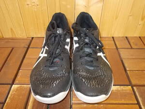 e123◆asics バレーボールシューズ◆25.5cm 黒色 1051A031 アシックス バレーボールシューズ スニーカー 靴 