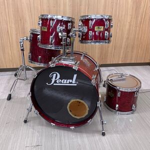 【直接引取り限定】 Pearl Maple Shell ドラムセット パール Made in Japan 日本製 5点セット 現状品 ダメージ多数 Used Dr 1959-7