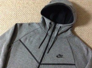 ★中古★ナイキ フルジップ テックフリース パーカー XL フーディ ウィンドランナージャケット TECH FLEECE WINDRUNNER NIKE 805145-091