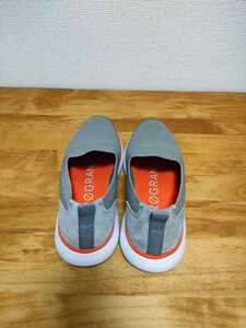 23センチ コールハーン Colehaan ゼログランド スリッポン グレー 