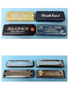 【ユーズド品】ハーモニカまとめて４点セット ARIA/South band/MAJOR BOY/ultimo HARMONICA 管楽器 八王子引き取りOK24695