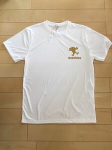 ハンドメイド★ネジロボTシャツ Lサイズ 白 ドライシャツ(940)値下げ