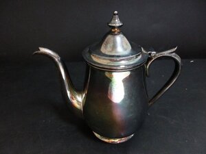 XD467△ アンティーク / SILVER / ポット / 銀製 / 高さ19cm / 注ぎ口から持ち手まで19cm / 茶器 / ティーポット / ヴィンテージ