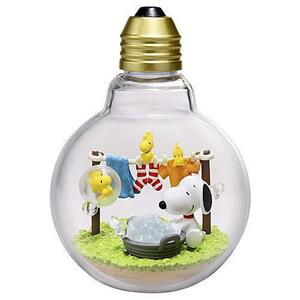 スヌーピー＆ウッドストック フィギュア re-ment SNOOPY WEATHER terrarium お天気に合わせた形のケースが可愛い！