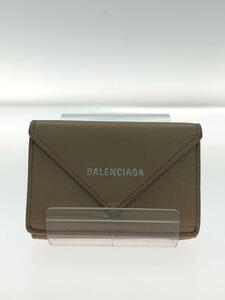 BALENCIAGA◆3つ折り財布/-/BEG/メンズ/391446//