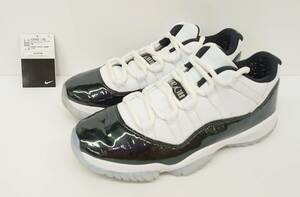 NIKE ナイキ AIR JORDAN11 LOW エアジョーダン11ロー EASTER イースター 528895-145 スニーカー 26 ホワイト ブラック 通年