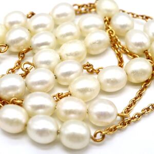 人気商品!!1円〜!!良品!!TASAKI(田崎真珠)▼K18 本真珠ネックレス▼J 約6.7g 約39.0cm pearl necklace プリンセス パール EB3/EB4.S175