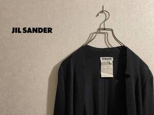 ◯ JIL SANDER カシミア バック ドレープ カーディガン / ジルサンダー ガウン シルク ブラック 黒 36 Ladies #Sirchive